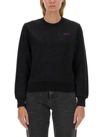A.P.C. Relaxed-Fit Cotton Sweatshirt With Logo Detail