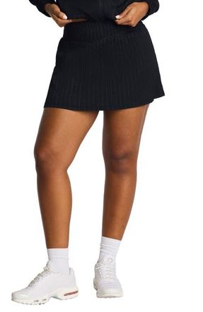 Spanx SPANXShape BoostUp Glow Weave Skort in Very Black at Nordstrom, Size X-Large