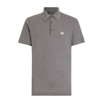 Dolce & Gabbana Polo Shirts, male, Gray, Size: M Grey T-Shirt for Men