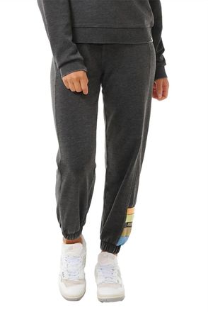 Rip Curl High Tide Track Pants In Washed Black
