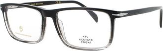 David Beckham Mens Black Rectangular Eyeglass Frames 1019