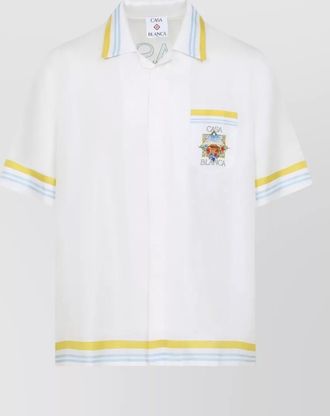 Casablanca silk short-sleeve bowling shirt