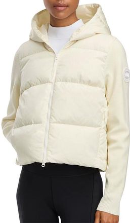 Canada Goose Hybridge Wide Quilt Knit Wool Hoodie