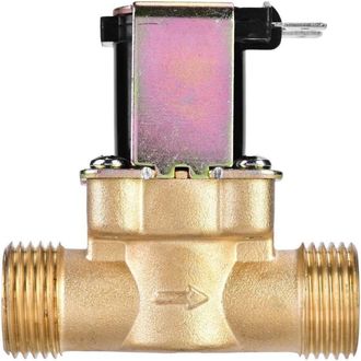 OEM V&aacute;lvula Solenoide De Agua, Lat&oacute;n De 1/2 Pulgada, Normalmente Cerrada, 24 V Cc, Regulador De Flujo Constante, Control De Agua