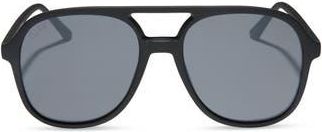 DIFF Eyewear Tegan 55mm Aviator Sunglasses in Matte Black at Nordstrom Rack