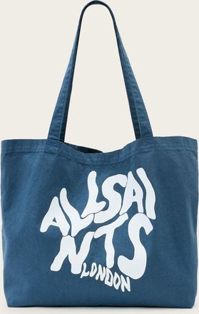 AllSaints Mens Cotton Orlando Logo Printed Tote Bag, Size: 35x49x12cm