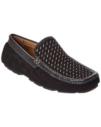 Donald J Pliner Damiano Woven Leather & Suede Loafer