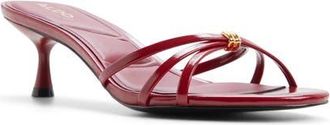 Aldo Madalyn Strappy Slide Sandal in Dark Red at Nordstrom, Size 8.5