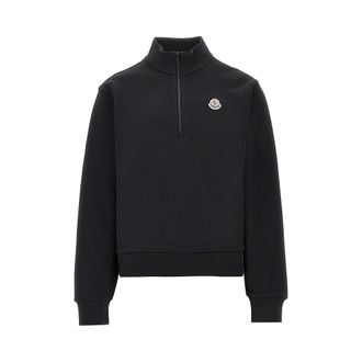 Moncler Cotton sweatshirt with logo patch Man XL
