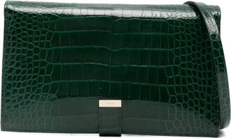 Tom Ford Portafoglio con effetto coccodrillo - Verde