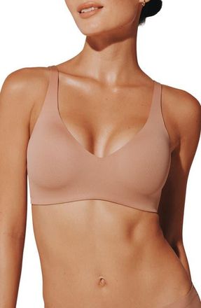 Thirdlove TempSync Wireless Plunge Bra in Mocha at Nordstrom, Size X-Large ++