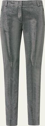 Akris Fabia Embellished Slim-Leg Ankle Pants