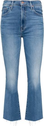 Mother The Insider cropped jeans - women - Cotton/Polyester/Modal/Elastane - 31 - Blue