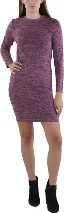 French Connection Womens Space Dye Knit Dress In Purple