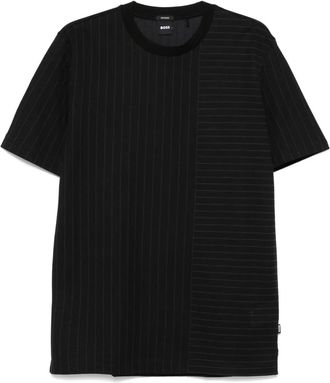 BOSS T-shirt a righe - Nero