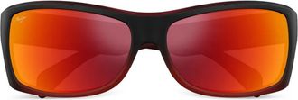 Maui Jim Occhiali da sole squadrati Equator - Nero