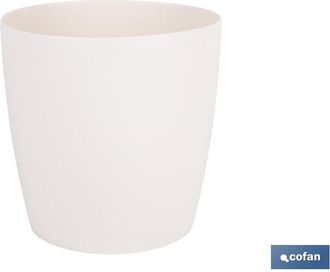 cofan Maceta Camelia Color Crema 25x23.6cm Caja 12 Unid., La Maceta Modelo Camelia Est&aacute; Fabricada En Polipropileno De Alta Calidad Proporcionando Una Gran R