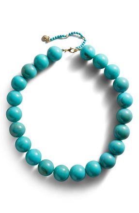 BaubleBar Jane Rainbow Semiprecious Beaded Necklace in Turquoise at Nordstrom