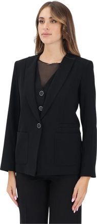 A|X Armani Exchange Zwarte jas klassieke stijl - Dames - Blazers - Zwart - L - Denim - Jassen