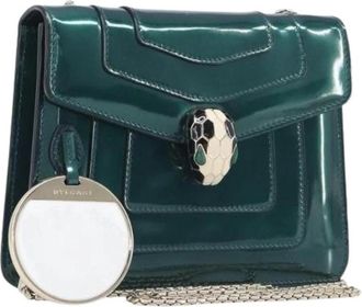 Bulgari Pre-owned Vintage Schoudertas - Dames - Vintage Schoudertas - Groen - ONE Size - Leer - Vintage