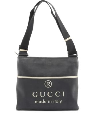 Gucci Borsa messenger con stampa anni 2000 - Grigio