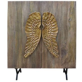DKD Home Decor Credenza DKD Home Decor Marrone Dorato Legno di mango 100 x 45 x 120 cm 100 x 50 x 120 cm