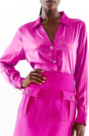 AS by DF Tasha Blouse in Magenta at Nordstrom, Size X-Large