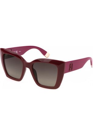 Furla Womens SFU710-5409PN SFU710 54 5409PN Sunglasses - Dark Red - One Size