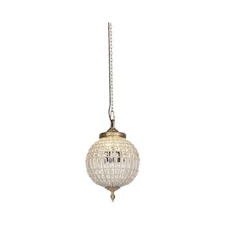 QAZQA Art Deco Pendant Light Crystal with Gold 35 cm - Kasbah