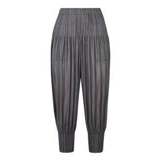 Issey Miyake Tapered Trousers, female, Gray, XL, Tapered Trousers