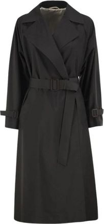 Max Mara Trench Coats - Dames - Trenchcoats - Zwart - M - Jassen