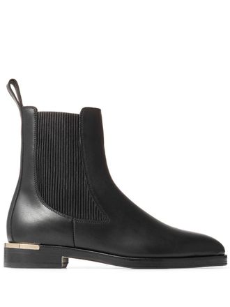 Jimmy Choo London Thessaly leather ankle boots - women - Leather/Leather/Calf Leather - 37.5 - Black