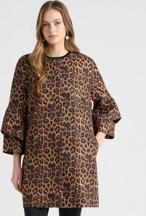 NVLT Womens Frill Sleeve Coat