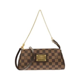 Louis Vuitton Pre-owned Damier Eva schoudertas van gecoat canvas - Dames - Pre-owned - Bruin - Maat: ONE Size