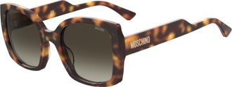 Moschino Womens Sunglasses 54/17/140 mm acetate - Brown - One Size