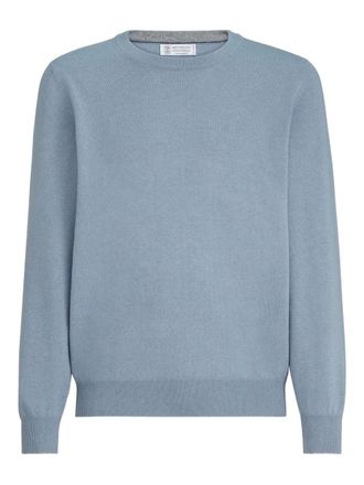 Brunello Cucinelli crew-neck sweater - Blue