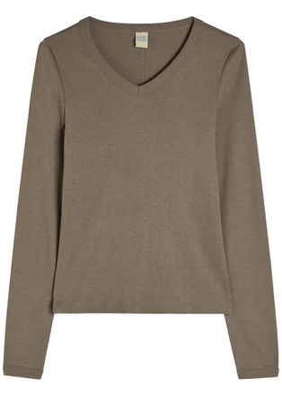 Flore Flore Flore Flore Jill Cotton top - Grey - M (UK12 / M)
