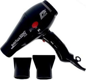 Parlux Secador De Pelo - Parlux 3200 Plus - 1900w - Caudal De Aire 71m3/h - 4 Temperaturas - 2 Velocidades - Negro