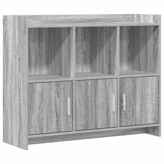 vidaXL Aparador Sonoma Gris 98,5 X 33 X 80 Cm Madera De Ingenier&iacute;a Vidaxl