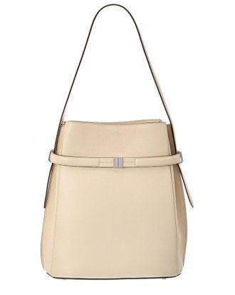 Toteme Belted Leather Bucket Bag