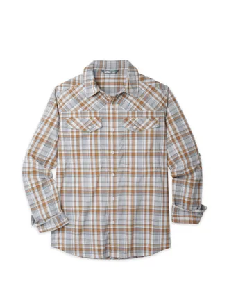 Stio | Mens Eddy Drift Shirt Long Sleeve, Size Extra Extra Extra Large in Alloy Plaid