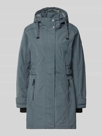 G.I.G.A. DX Regular Fit Parkamantel mit verdecktem Rei&szlig;verschluss in Rauchblau, Gr&ouml;&szlig;e 36