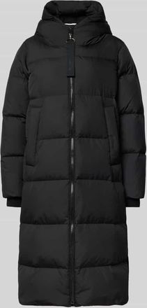 Marc O'Polo Regular Fit Daunenmantel mit Zweiwege-Reißverschluss in Black, Größe 34
