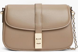 Tommy Hilfiger Womens Monogram Turnlock Chain Strap Crossbody - Tundra Moss