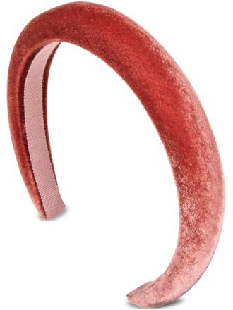 Jennifer Behr Tori velvet headband - Pink