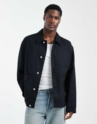 Asos Giacca oversize nera-Nero