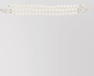 Vivienne Westwood crystal embellished faux pearl bracelet