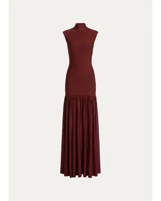 Retrof&ecirc;te Zosima Mock-Neck Knit Maxi Dress