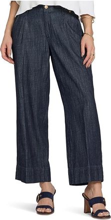 NYDJ Teresa Ankle Pleat Jeans in Dark Indigo Womens Jeans Dark Indigo : 16 27, Cotton/Denim