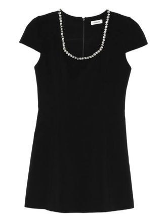 Sandro crystal-embellished mini dress - women - Fabric - 36 - Black